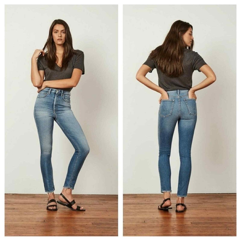 Boyish The Zachary High-Rise Skinny Jeans In Best Foot Forward View 4